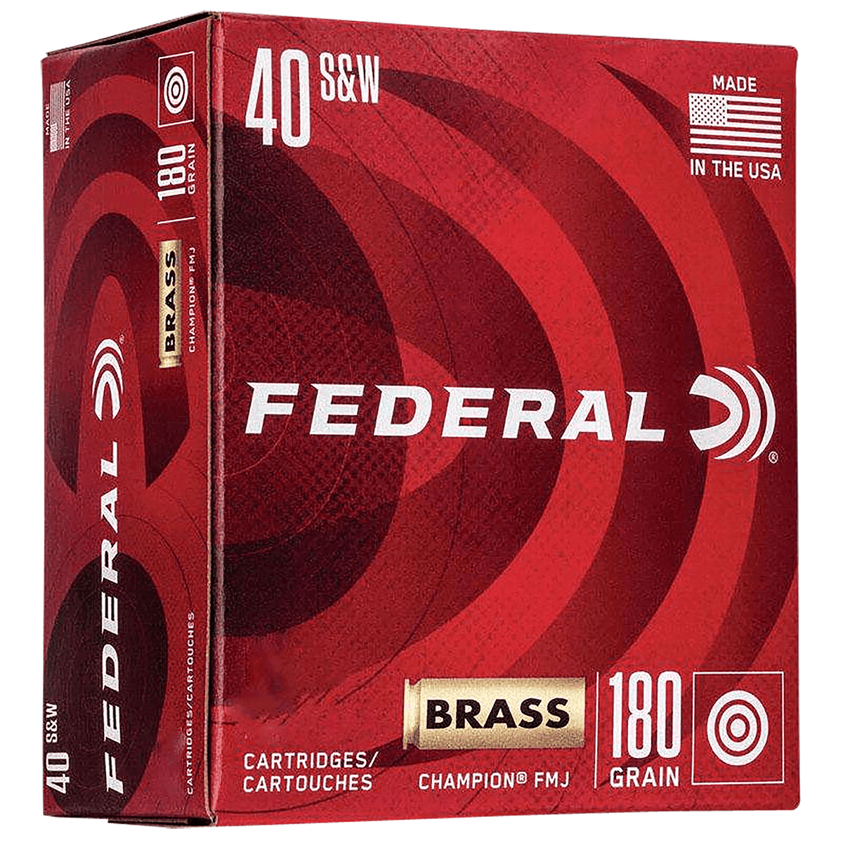 Federal C40180A400 Champion Training 40S&W 180gr Full Metal Jacket 400 Per Box Federal C40180A400 Champion Training 40S&W 180gr Full Metal Jacket 400 Per Box