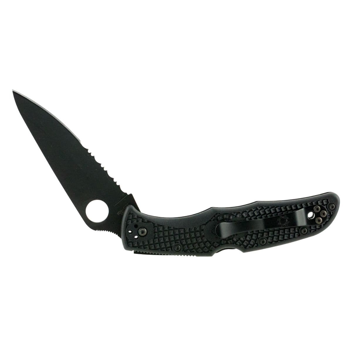 Spyderco Endura 4 Lightweight 3.75 in Folding Knife with Black TiCN VG-10 SS Blade - C10PSBBK Spyderco Endura 4 Lightweight 3.75 in Folding Knife with Black TiCN VG-10 SS Blade - C10PSBBK