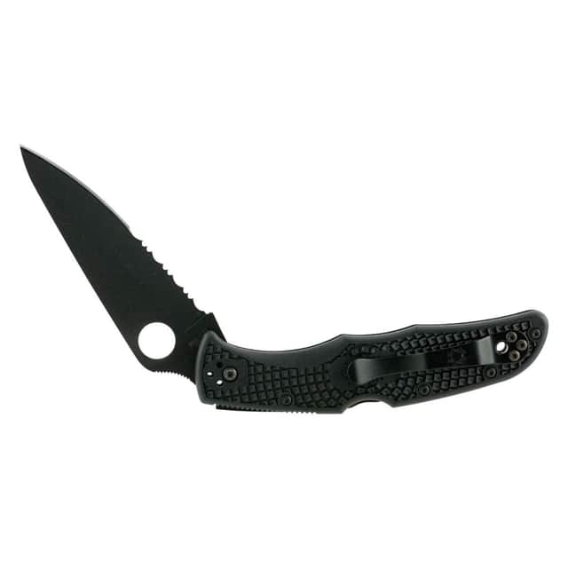 Spyderco Endura 4 Lightweight 3.75 in Folding Knife with Black TiCN VG-10 SS Blade - C10PSBBK Spyderco Endura 4 Lightweight 3.75 in Folding Knife with Black TiCN VG-10 SS Blade - C10PSBBK