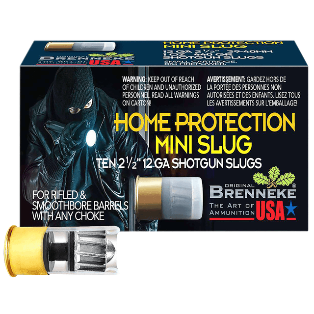 Brenneke SL122MS Home Protection Mini Slug 12 Gauge Slug Shot 10 Per Box Brenneke SL122MS Home Protection Mini Slug 12 Gauge Slug Shot 10 Per Box