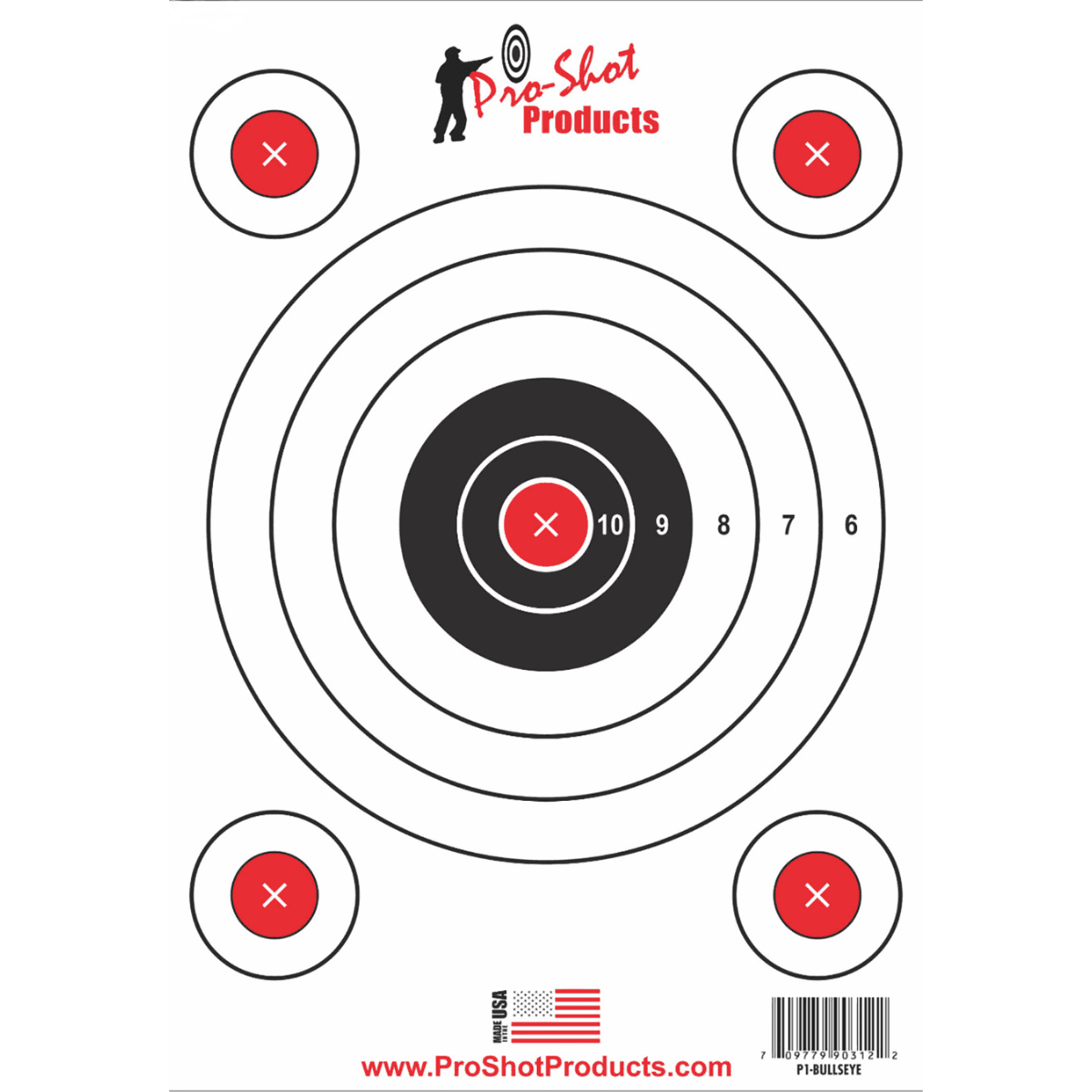 Pro-Shot SplatterShot Targets, Hanging Heavy Paper 9" x 13" 6 Pack - P1BULLSEYE Pro-Shot SplatterShot Targets, Hanging Heavy Paper 9" x 13" 6 Pack - P1BULLSEYE