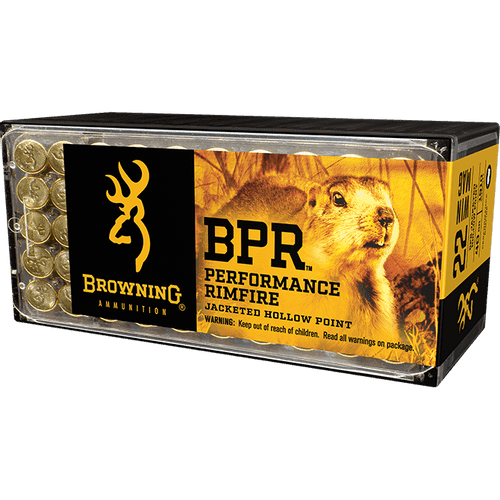 Browning B195122050 BPR Hunting .22 WMR 50 Rounds 40 Grain JHP Browning B195122050 BPR Hunting .22 WMR 50 Rounds 40 Grain JHP