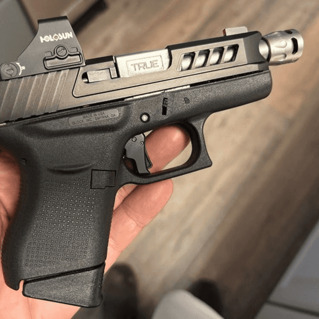 True Precision Inc Micro Compensator S-Type, Black DLC 416R Stainless Steel 1/2"x28 Threads 9mm/380 ACP - TPSMICROBC True Precision Inc Micro Compensator S-Type, Black DLC 416R Stainless Steel 1/2"x28 Threads 9mm/380 ACP - TPSMICROBC