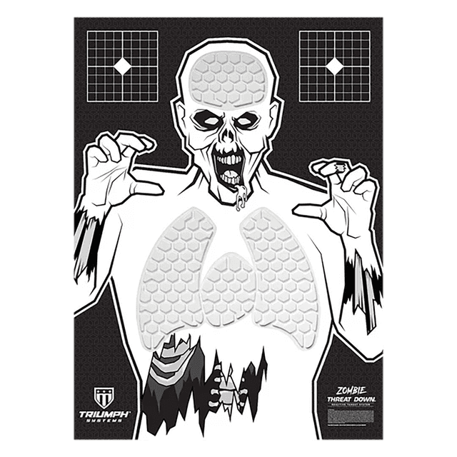 Triumph Systems Threat Down Reactive Splatter Target Zombie Hanging Paper 30 in x 22 in - 031513001 Triumph Systems Threat Down Reactive Splatter Target Zombie Hanging Paper 30 in x 22 in - 031513001