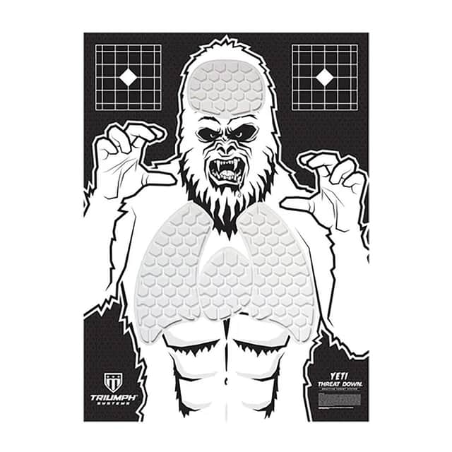 Triumph Systems Threat Down Reactive Splatter Target Yeti Hanging Paper 30 in x 22 in - 031513006 Triumph Systems Threat Down Reactive Splatter Target Yeti Hanging Paper 30 in x 22 in - 031513006