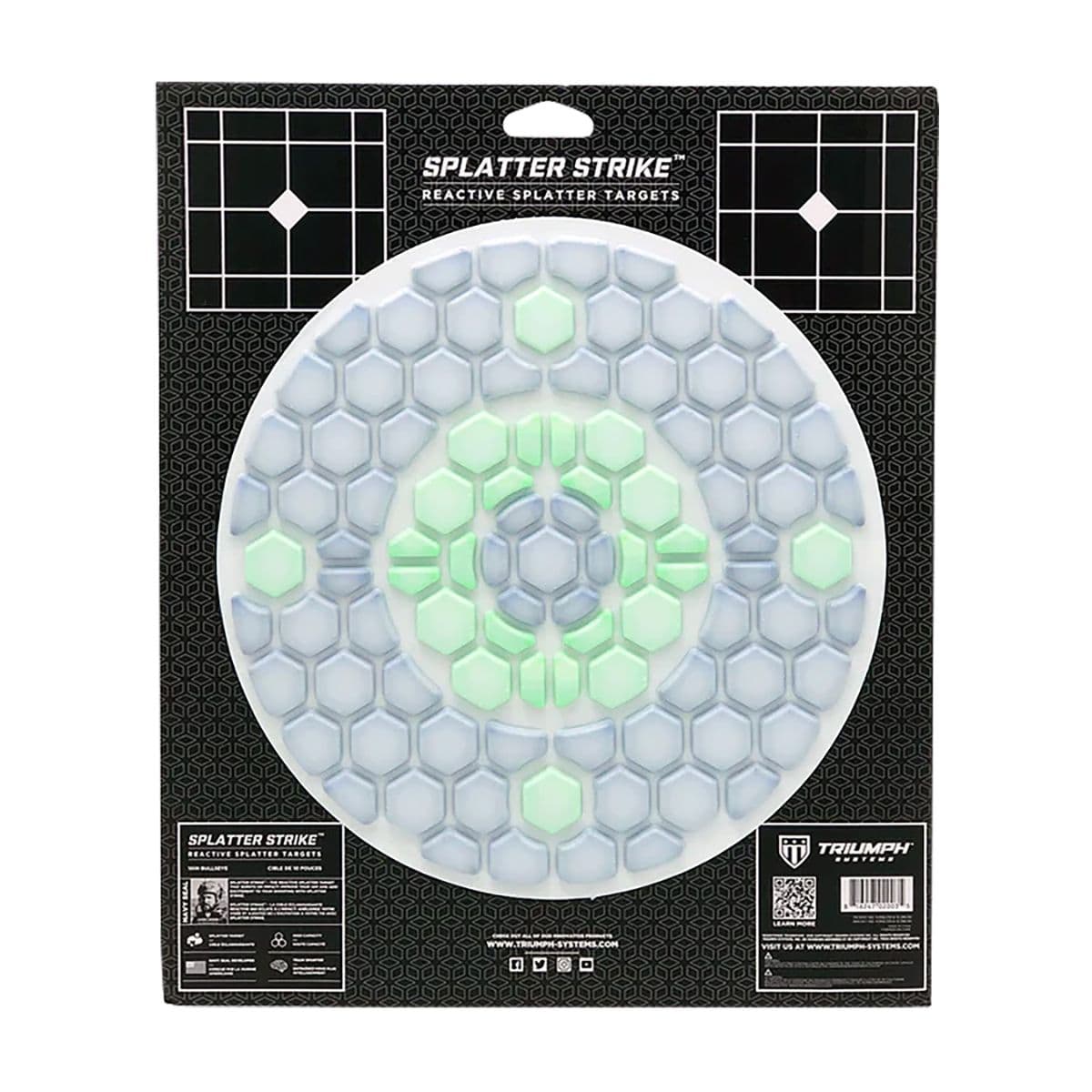 Triumph Systems Splatter Strike Reactive Splatter Target Bullseye Hanging Corrugate - 031502001 Triumph Systems Splatter Strike Reactive Splatter Target Bullseye Hanging Corrugate - 031502001