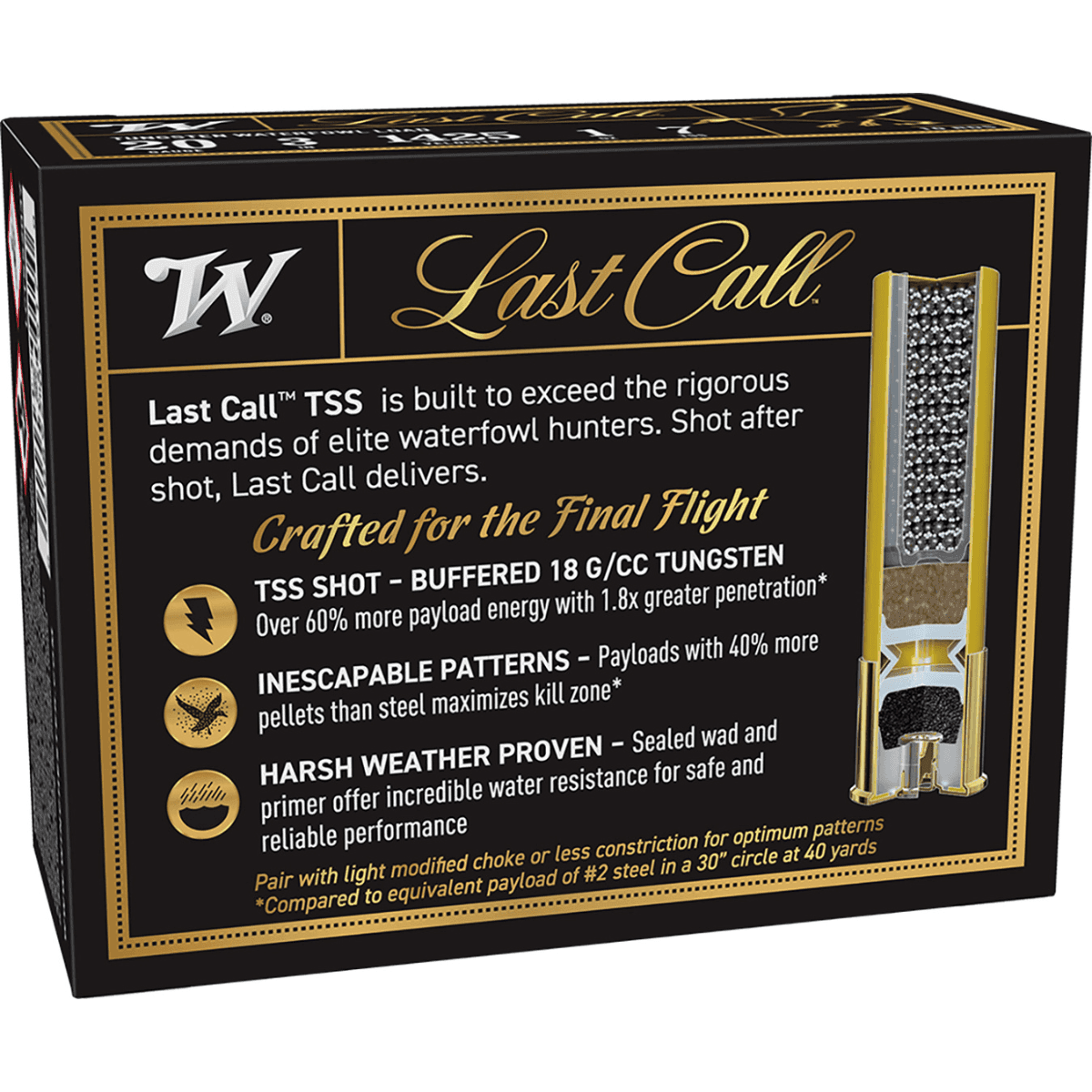 Winchester Ammo Last Call Shotshells, 3" 1oz Tungsten 7Shot 20 Gauge 10 Per Box/10 Case - LCTSS2037 Winchester Ammo Last Call Shotshells, 3" 1oz Tungsten 7Shot 20 Gauge 10 Per Box/10 Case - LCTSS2037