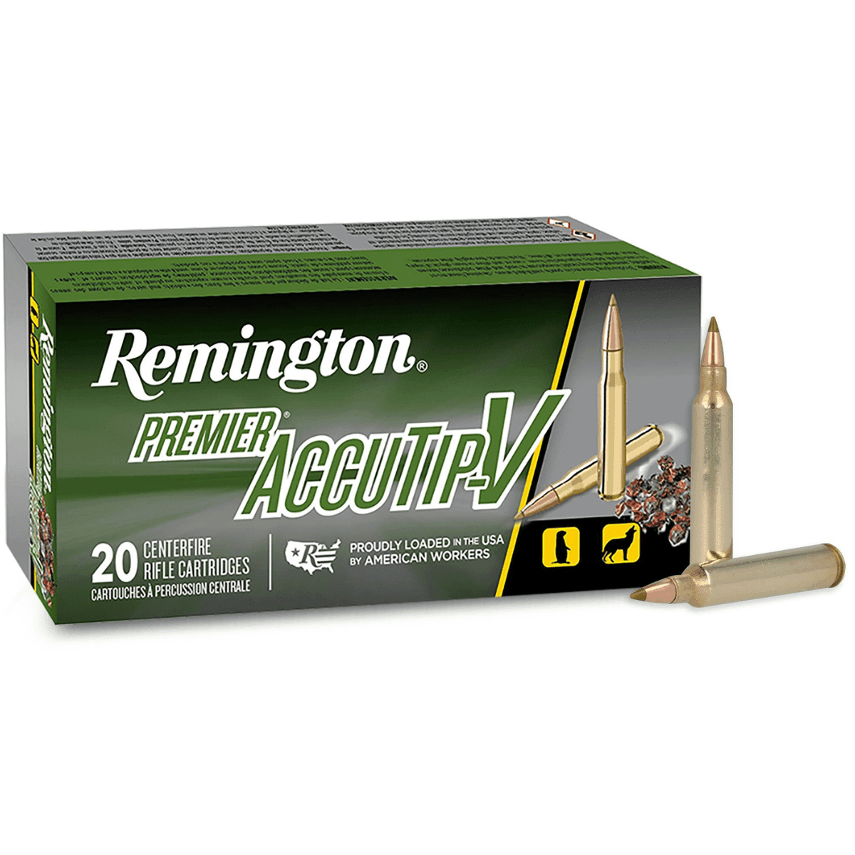 Remington Ammunition Premier Accutip-V Cartridges, 32gr AccuTip V 204 Ruger 20 Per Box/10 Case - 29218 Remington Ammunition Premier Accutip-V Cartridges, 32gr AccuTip V 204 Ruger 20 Per Box/10 Case - 29218