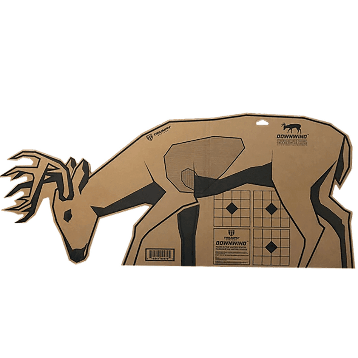 Triumph Systems Downwind Cardboard Target, Deer Standing Cardboard 40"W x 17.50"H - 020020000 Triumph Systems Downwind Cardboard Target, Deer Standing Cardboard 40"W x 17.50"H - 020020000
