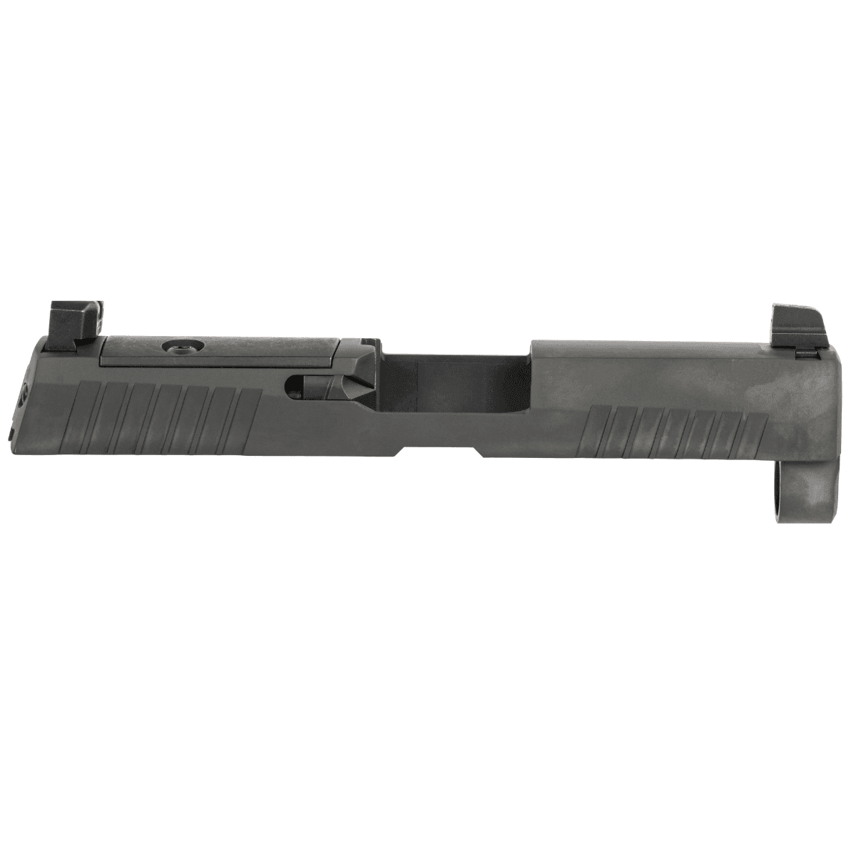 Sig Sauer P320 Slide Assembly, Nitride Black Stainless Steel Optic Ready Slide XRAY3 Suppressor Sights Compatible With ROMEO1 PRO ROMEO2 Sig P320 9mm Luger - 8900958 Sig Sauer P320 Slide Assembly, Nitride Black Stainless Steel Optic Ready Slide XRAY3 Suppressor Sights Compatible With ROMEO1 PRO ROMEO2 Sig P320 9mm Luger - 8900958
