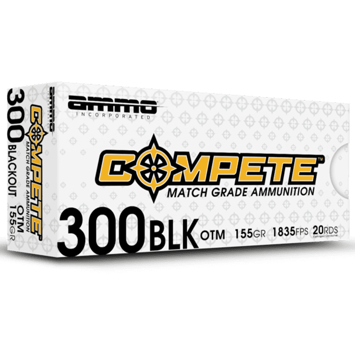 Ammo Inc Compete 300Blackout 155gr Open Tip Match 20 Per Box Ammo Inc Compete 300Blackout 155gr Open Tip Match 20 Per Box
