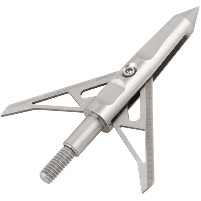 Allen Vapor Broadhead, Stainless Steel Blades Silver 100grain 3 Pack - 14786 Allen Vapor Broadhead, Stainless Steel Blades Silver 100grain 3 Pack - 14786