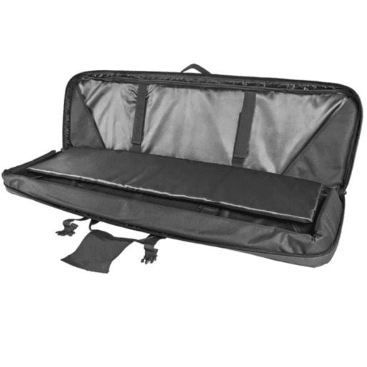NcStar VISM Double Carbine Case, Urban Gray PVC Nylon w/ Foam Padding Lockable Zippers Pockets & MOLLE Webbing - CVDC2946U42 NcStar VISM Double Carbine Case, Urban Gray PVC Nylon w/ Foam Padding Lockable Zippers Pockets & MOLLE Webbing - CVDC2946U42