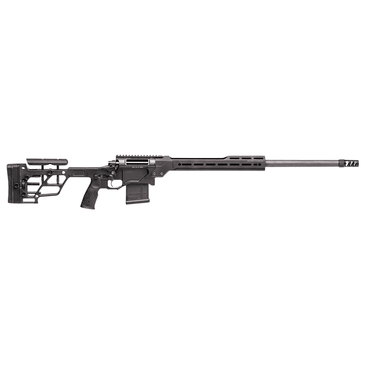 Daniel Defense 4215900305 Delta 5 Pro Varmint 6mm Creedmoor 10+1 26" Black Cerakote Varmint Barrel, Black Cerakote Steel Receiver, M-LOK Handguard Timney Elite Hunter Trigger, Black Synthetic Chassis Black Polymer Grip Daniel Defense 4215900305 Delta 5 Pro Varmint 6mm Creedmoor 10+1 26" Black Cerakote Varmint Barrel, Black Cerakote Steel Receiver, M-LOK Handguard Timney Elite Hunter Trigger, Black Synthetic Chassis Black Polymer Grip