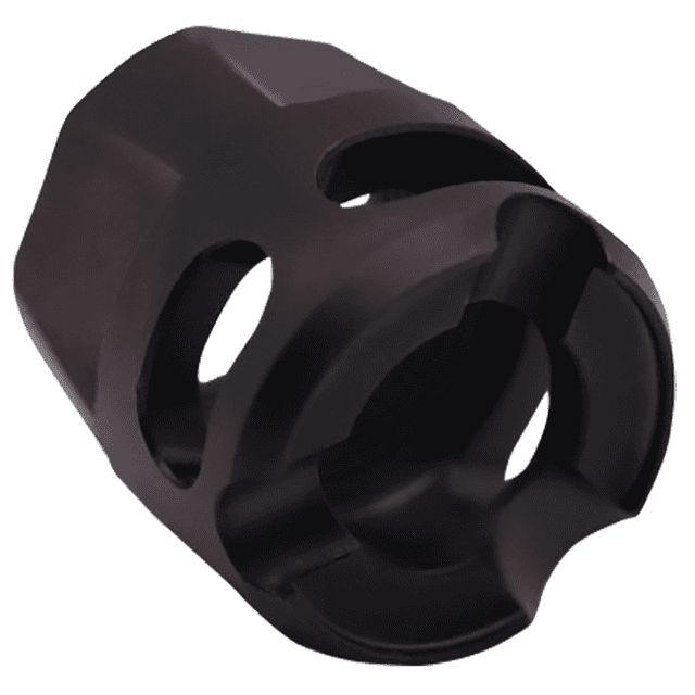 True Precision Micro Compensator Y-Type Black DLC 416R Stainless Steel 1/2 in x 28 Threads for 9mm/380 ACP - TPYMICROBC True Precision Micro Compensator Y-Type Black DLC 416R Stainless Steel 1/2 in x 28 Threads for 9mm/380 ACP - TPYMICROBC