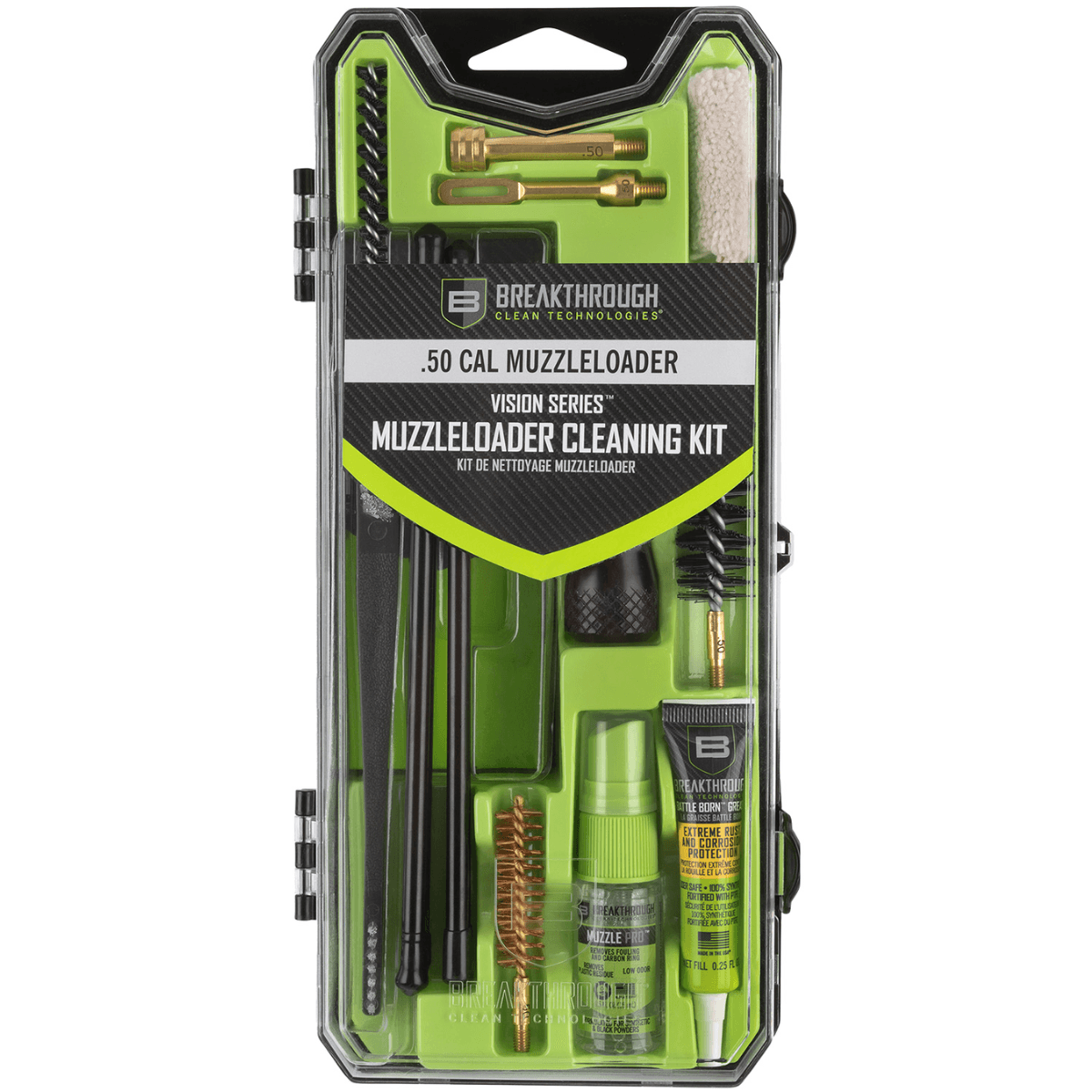 Breakthrough Clean Vision Series Cleaning Kit .50 Cal Multi-Color - BTCCCMZ Breakthrough Clean Vision Series Cleaning Kit .50 Cal Multi-Color - BTCCCMZ