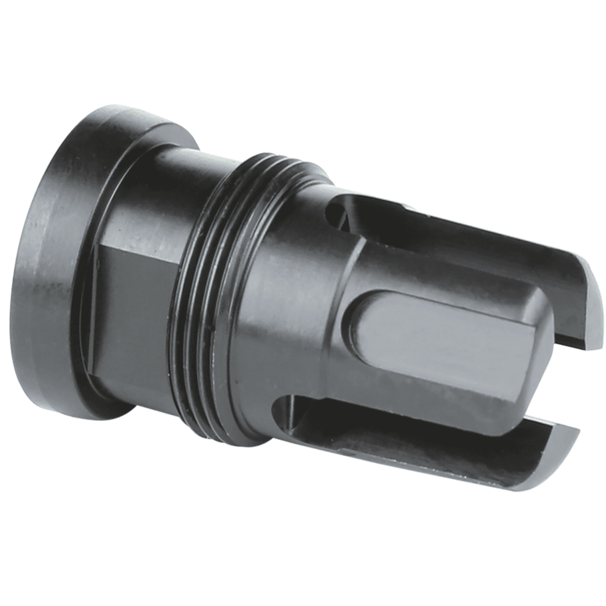 Griffin Armament Minimalist Taper Mount Flash Suppressor, Black 17-4 Stainless Steel with 1/2"-28 tpi Threads 1.80" OAL & 1.07" Diameter for 5.56x45mm NATO - TMMFH1228 Griffin Armament Minimalist Taper Mount Flash Suppressor, Black 17-4 Stainless Steel with 1/2"-28 tpi Threads 1.80" OAL & 1.07" Diameter for 5.56x45mm NATO - TMMFH1228