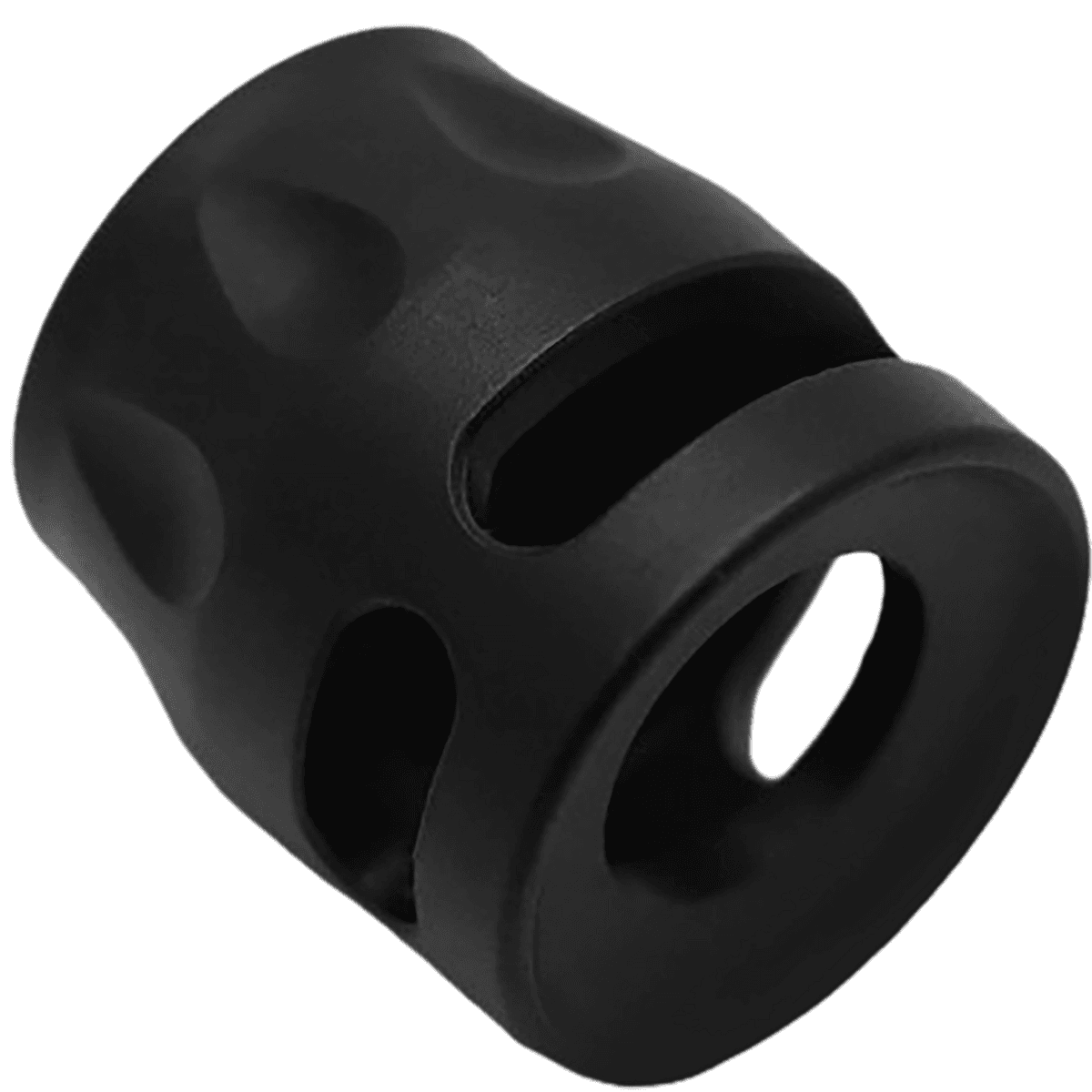 True Precision Inc Micro Compensator S-Type, Black Nitride 416R Stainless Steel 1/2"x28 Threads 9mm/380 ACP - TPSMICROBL True Precision Inc Micro Compensator S-Type, Black Nitride 416R Stainless Steel 1/2"x28 Threads 9mm/380 ACP - TPSMICROBL