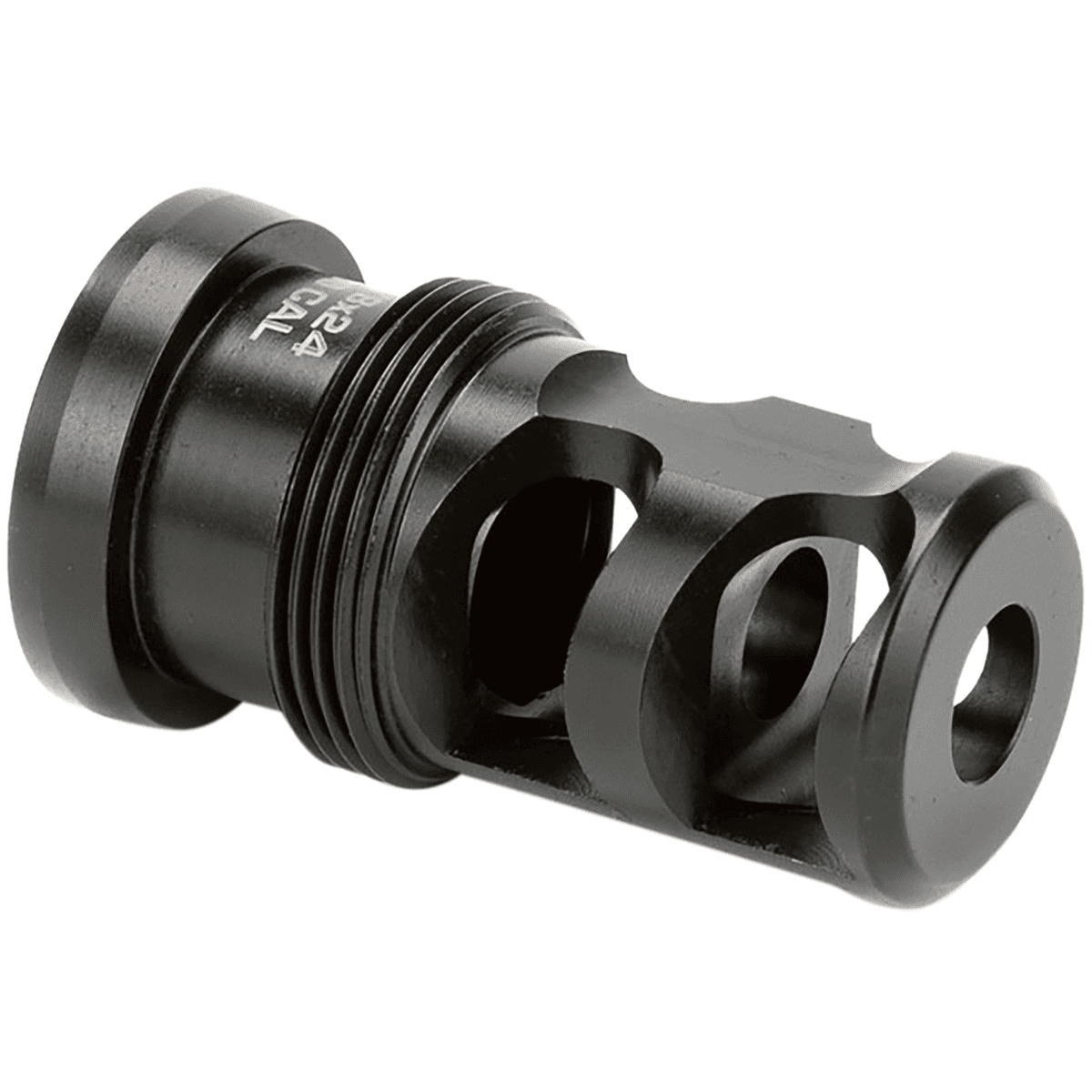 Griffin Armament 2 Port Taper Mount Paladin Brake, Black Melonite QPQ 17-4 Stainless Steel with 5/8"-24 tpi Threads, 1.88" OAL & 1.07" Diameter for 30 Cal - TMPB30C5824 Griffin Armament 2 Port Taper Mount Paladin Brake, Black Melonite QPQ 17-4 Stainless Steel with 5/8"-24 tpi Threads, 1.88" OAL & 1.07" Diameter for 30 Cal - TMPB30C5824
