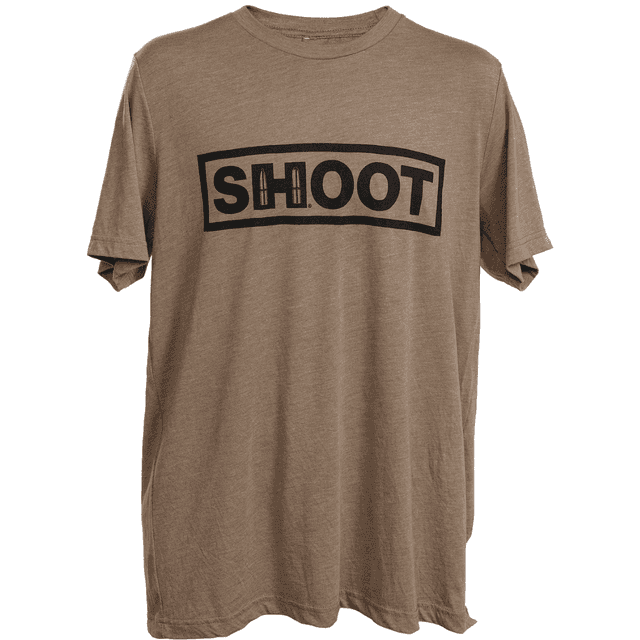 Hornady Shoot Tee Shirt, Brown Tri-Blend Short Sleeve 2XL - 99606XXL Hornady Shoot Tee Shirt, Brown Tri-Blend Short Sleeve 2XL - 99606XXL