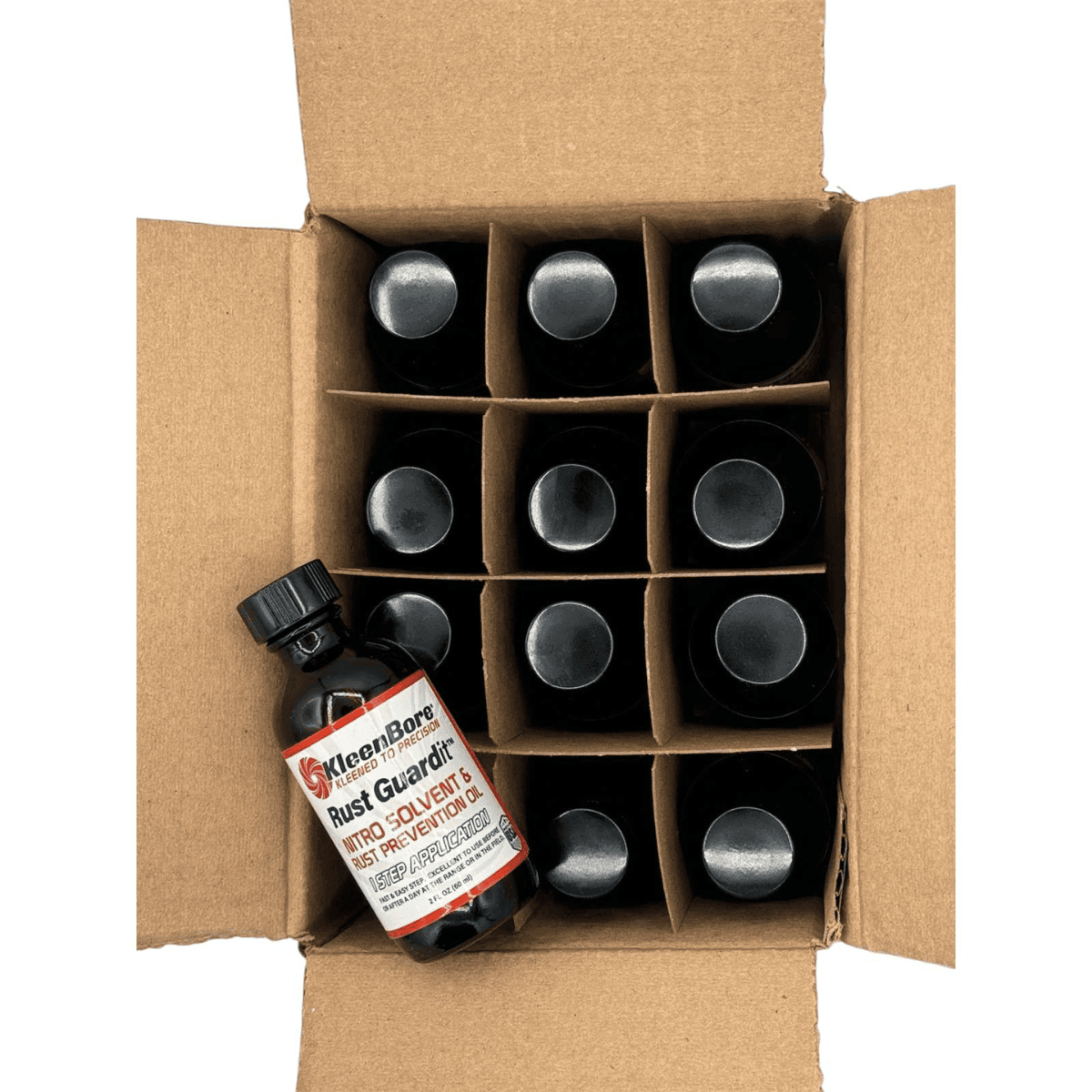 KleenBore Rust Guardit, Nitro Solvent & Rust Prevention Oil Refill Bottle 2oz/12 per case - RG2BCASE KleenBore Rust Guardit, Nitro Solvent & Rust Prevention Oil Refill Bottle 2oz/12 per case - RG2BCASE