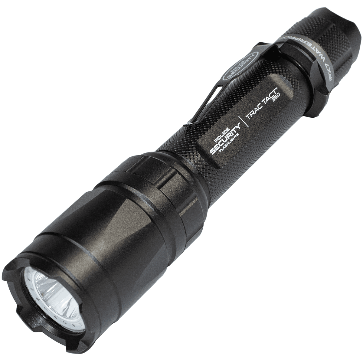 LB Marketing Trac Tact Black Flashlight 105/350 Lumens White LED - 97999 LB Marketing Trac Tact Black Flashlight 105/350 Lumens White LED - 97999