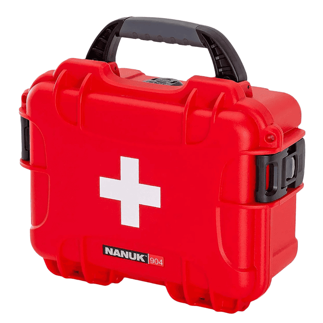 Nanuk First Aid Case Waterproof Red NK-7 Resin - 904S000RDPA0FSA01 Nanuk First Aid Case Waterproof Red NK-7 Resin - 904S000RDPA0FSA01