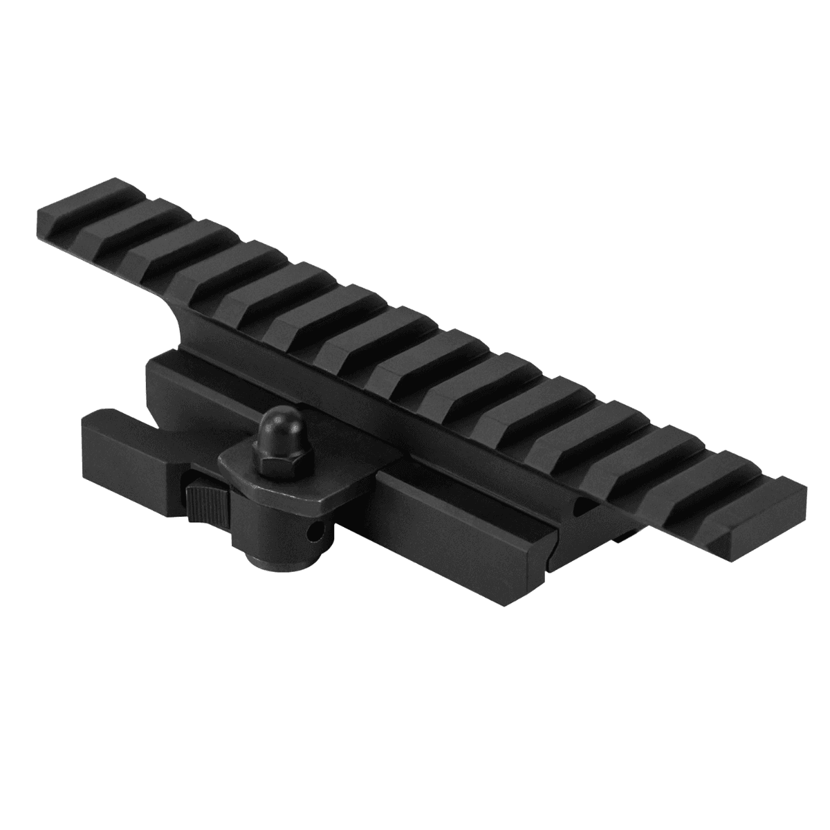 NcStar QR Riser Gen2 Locking/Quick Detach Black Aluminum for AR15/M4 Picatinny Rail Mount - MARFQV2 NcStar QR Riser Gen2 Locking/Quick Detach Black Aluminum for AR15/M4 Picatinny Rail Mount - MARFQV2