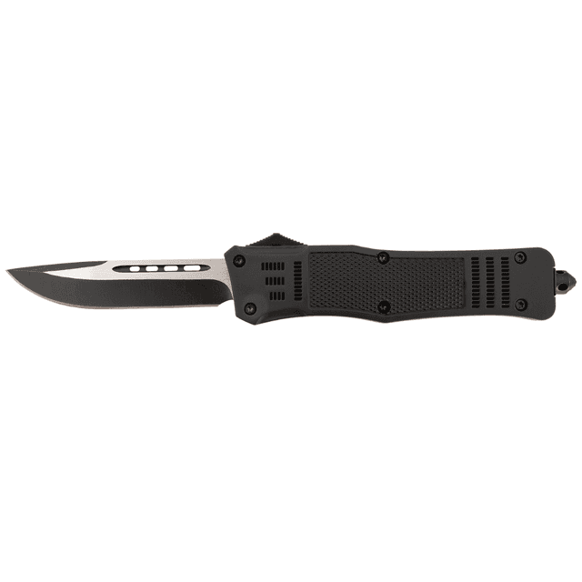 Steel River Knives Spartan 3.75" Drop Point Black/Silver 440C SS Blade 5.5" Aluminum Zinc Alloy Handle - T620BDP Steel River Knives Spartan 3.75" Drop Point Black/Silver 440C SS Blade 5.5" Aluminum Zinc Alloy Handle - T620BDP