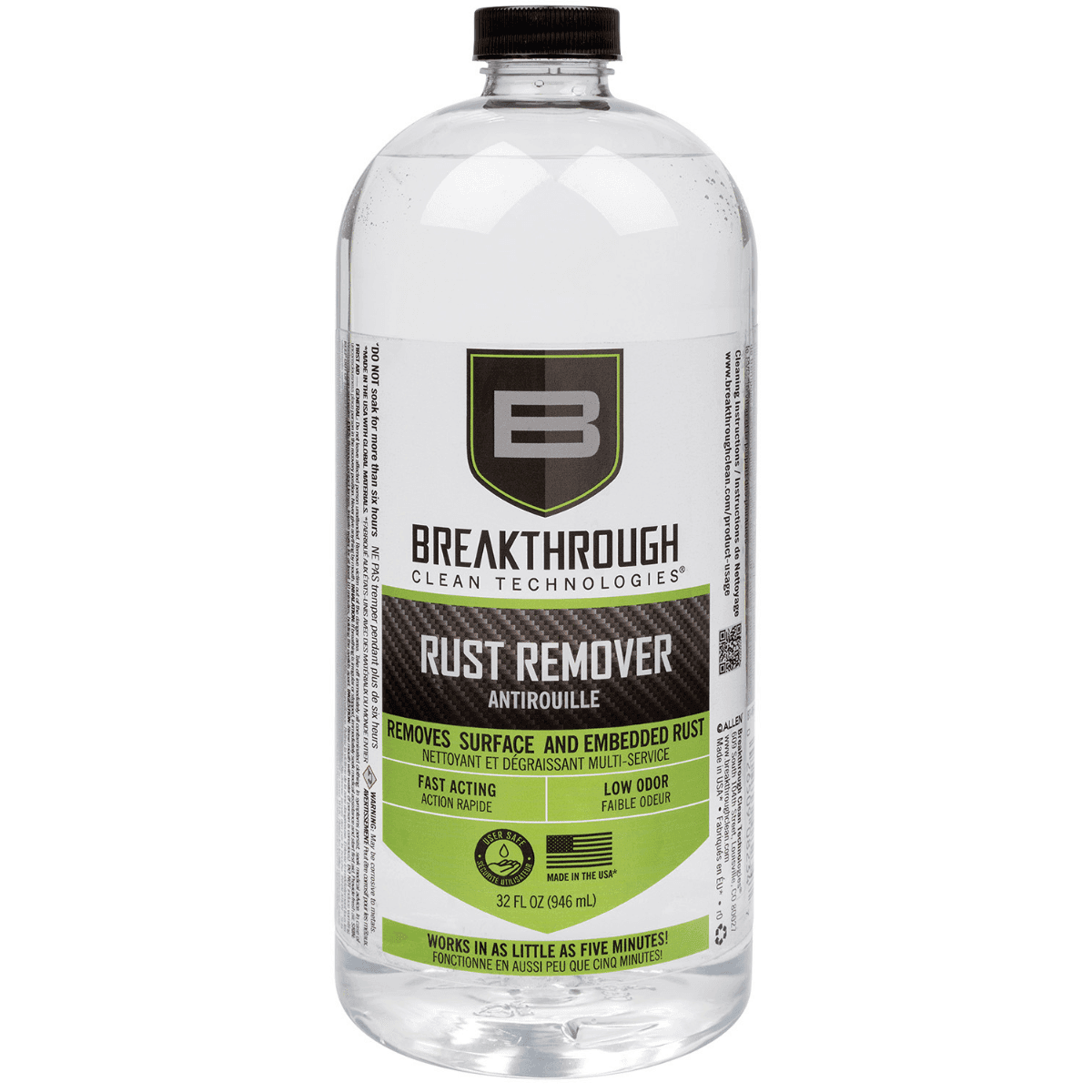 Breakthrough Clean Rust Remover Antirouille, 32 oz Can Firearms - BTRR32OZ Breakthrough Clean Rust Remover Antirouille, 32 oz Can Firearms - BTRR32OZ