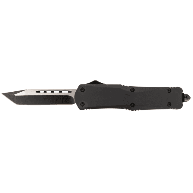 Steel River Knives Spartan Knife, 3.75" Tanto Black/Silver 440C SS Blade 5.5" Black Aluminum Zinc Alloy Handle - T624BT Steel River Knives Spartan Knife, 3.75" Tanto Black/Silver 440C SS Blade 5.5" Black Aluminum Zinc Alloy Handle - T624BT