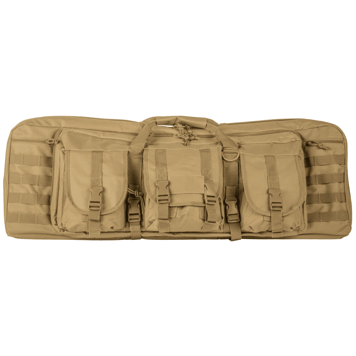 NcStar VISM Double Carbine Case, Tan PVC Nylon w/ Foam Padding Lockable Zippers Pockets & MOLLE Webbing 42'' - CVDC2946T42 NcStar VISM Double Carbine Case, Tan PVC Nylon w/ Foam Padding Lockable Zippers Pockets & MOLLE Webbing 42'' - CVDC2946T42