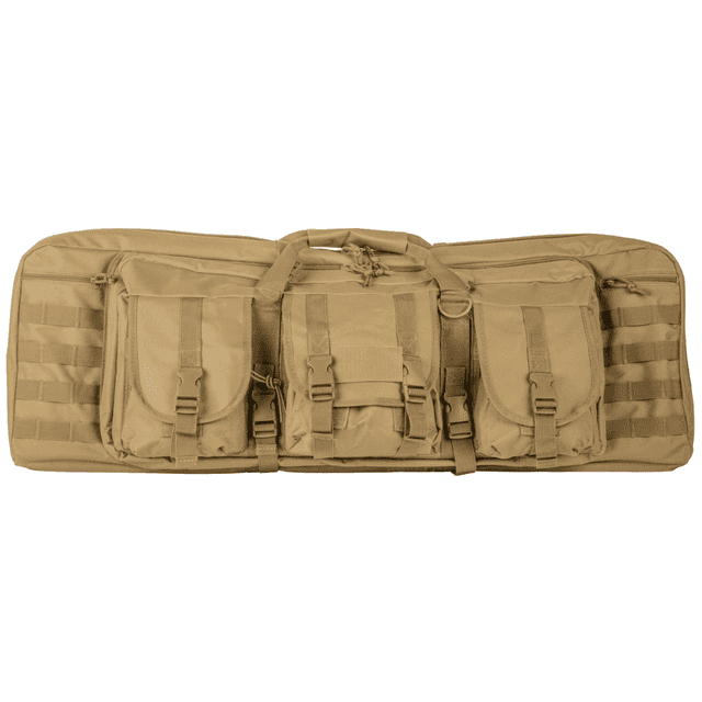 NcStar VISM Double Carbine Case, Tan PVC Nylon w/ Foam Padding Lockable Zippers Pockets & MOLLE Webbing 42'' - CVDC2946T42 NcStar VISM Double Carbine Case, Tan PVC Nylon w/ Foam Padding Lockable Zippers Pockets & MOLLE Webbing 42'' - CVDC2946T42