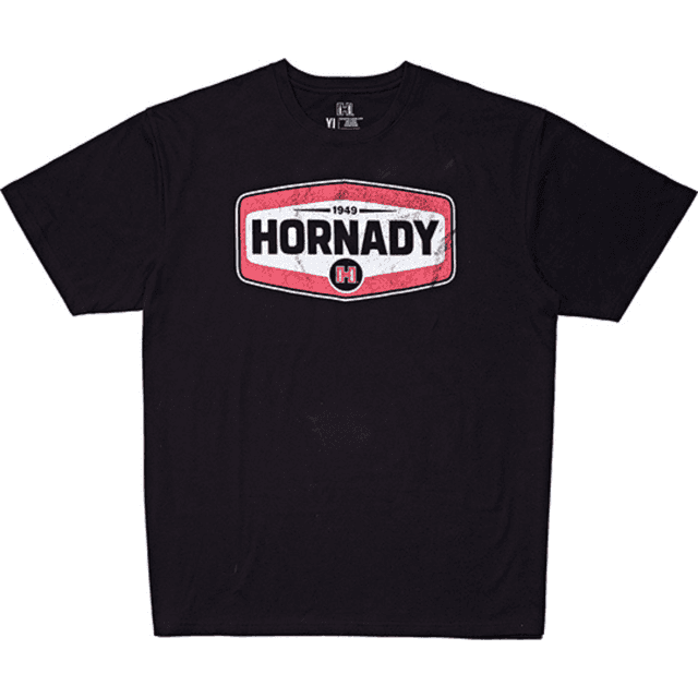 Hornady Hornady Graphic Tee Shirt, Black Cotton Short Sleeve 2XL - 99607XXL Hornady Hornady Graphic Tee Shirt, Black Cotton Short Sleeve 2XL - 99607XXL