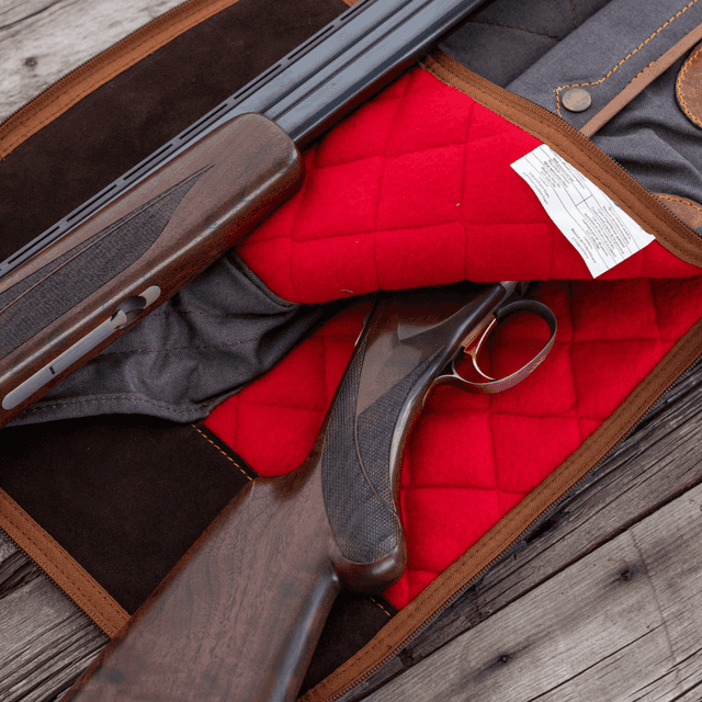 Browning FLEX Takedown Shotgun Case, Black Canvas/Leather 35'' L - 1413889912 Browning FLEX Takedown Shotgun Case, Black Canvas/Leather 35'' L - 1413889912