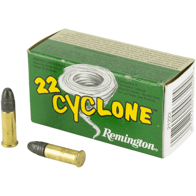 Remington Ammunition Cyclone Rimfire Rounds, 36gr Hollow Point 50 Per Box/100 Case 22LR - 21222 Remington Ammunition Cyclone Rimfire Rounds, 36gr Hollow Point 50 Per Box/100 Case 22LR - 21222
