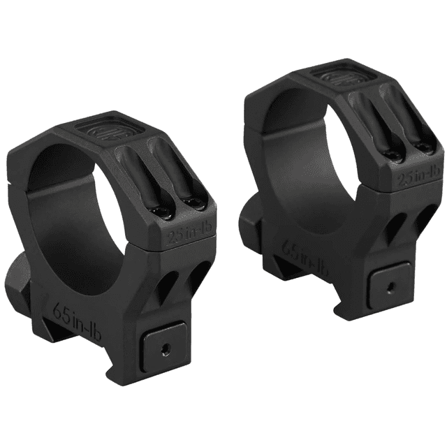 Sig Sauer Electro-Optics Alpha 6 Scope Ring Set, Black Stainless Steel 30mm Tube High - SOA63003 Sig Sauer Electro-Optics Alpha 6 Scope Ring Set, Black Stainless Steel 30mm Tube High - SOA63003
