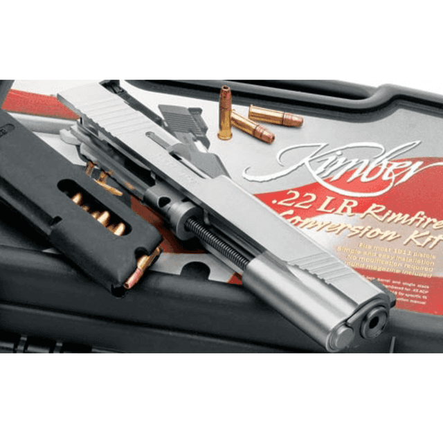 Kimber Mfg.,inc 1911 Rimfire Target Conversion Kit, 5'' Barrel Silver 10rd - 1100044 Kimber Mfg.,inc 1911 Rimfire Target Conversion Kit, 5'' Barrel Silver 10rd - 1100044
