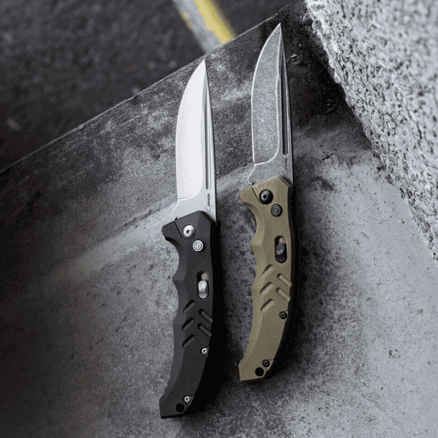 Boker Intention II Folding Knife, 7.68'' OAL Drop Point Plain D2 Steel Blade Brown G10 Handle - 01BO483 Boker Intention II Folding Knife, 7.68'' OAL Drop Point Plain D2 Steel Blade Brown G10 Handle - 01BO483