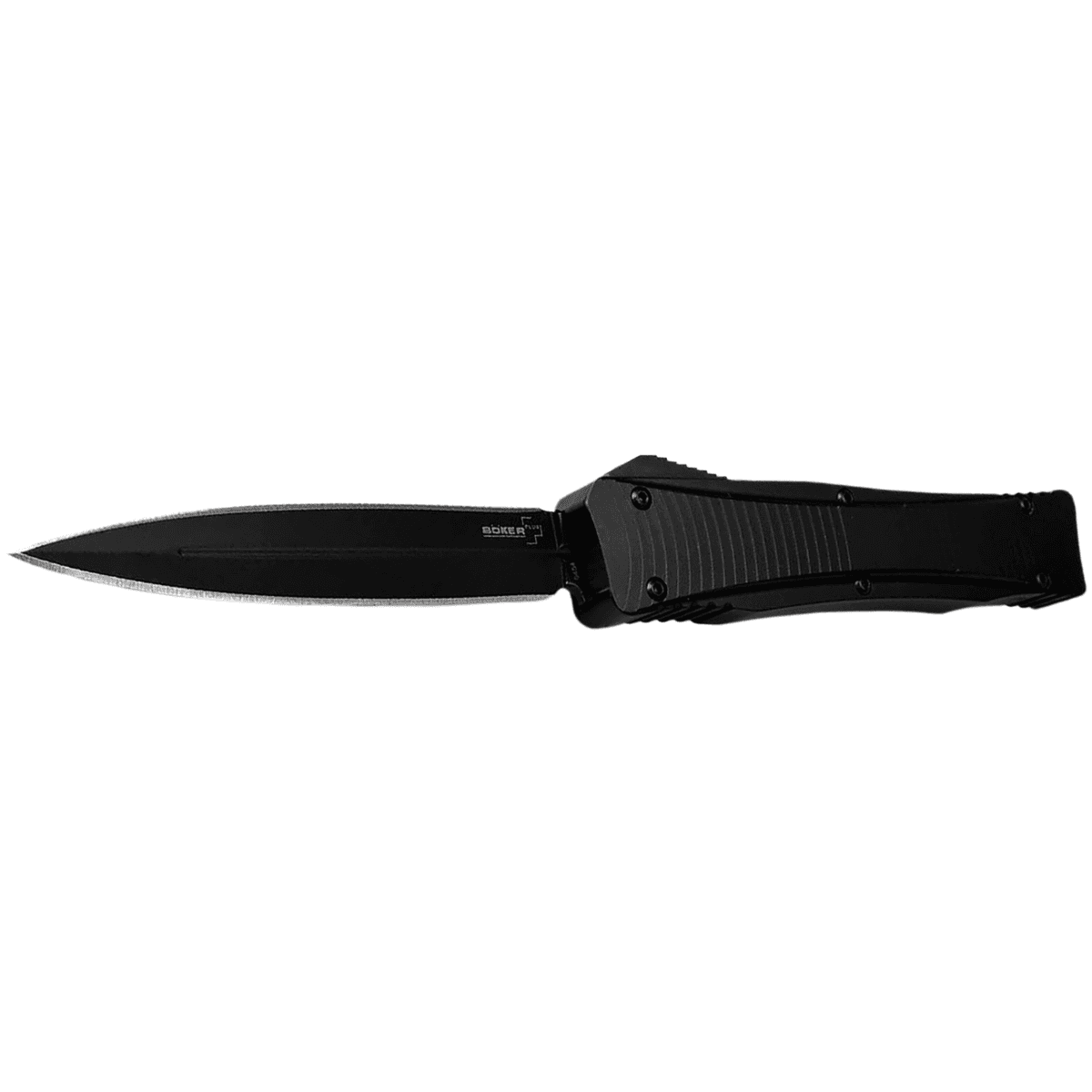 Boker Plus Dagger, 3.39" Double Edge Dagger Plain Black D2 Steel Blade Aluminum Handle - 06EX244 Boker Plus Dagger, 3.39" Double Edge Dagger Plain Black D2 Steel Blade Aluminum Handle - 06EX244