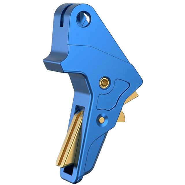 Tyrant CNC Smith & Wesson M&P Trigger, Blue Fits S&W M&P Full-Size & Compact - TDMPTRIGFSCBLUE/GOLD Tyrant CNC Smith & Wesson M&P Trigger, Blue Fits S&W M&P Full-Size & Compact - TDMPTRIGFSCBLUE/GOLD