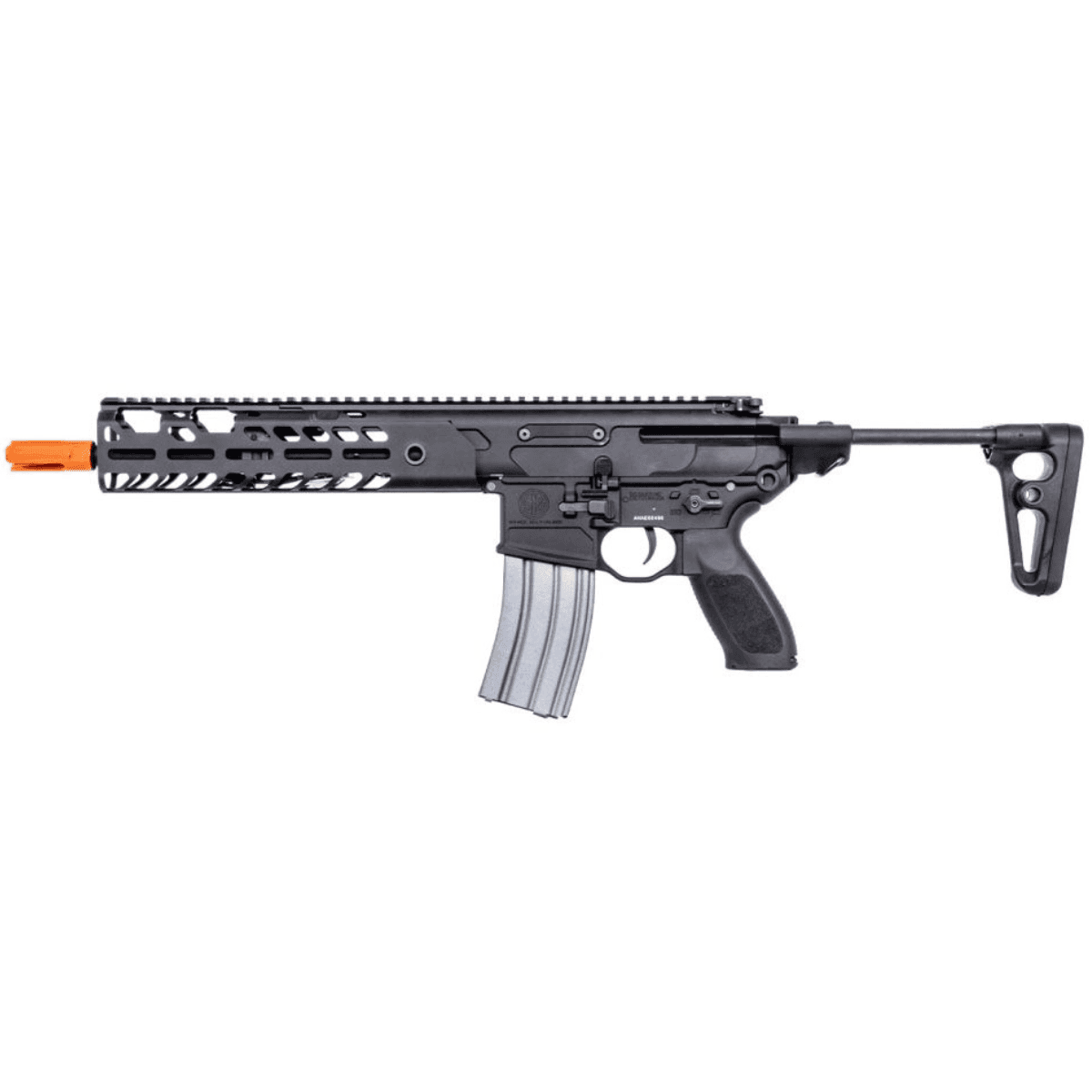 Sig Sauer Airguns MCX AEG Airsoft Rifle, 29'' OAL Battery Black Receiver Black 3 Position Adjustable Stock 120rd 6mm - AIRPFMCXAEG Sig Sauer Airguns MCX AEG Airsoft Rifle, 29'' OAL Battery Black Receiver Black 3 Position Adjustable Stock 120rd 6mm - AIRPFMCXAEG