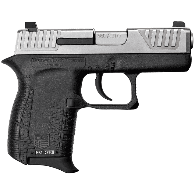 Diamondback DB380 Gen4 Micro-Compact .380 ACP, 6+1, 2.80 in Stainless Steel Barrel, Nickel Boron Slide, Black Polymer Frame – DB0100E022 Diamondback DB380 Gen4 Micro-Compact .380 ACP, 6+1, 2.80 in Stainless Steel Barrel, Nickel Boron Slide, Black Polymer Frame – DB0100E022