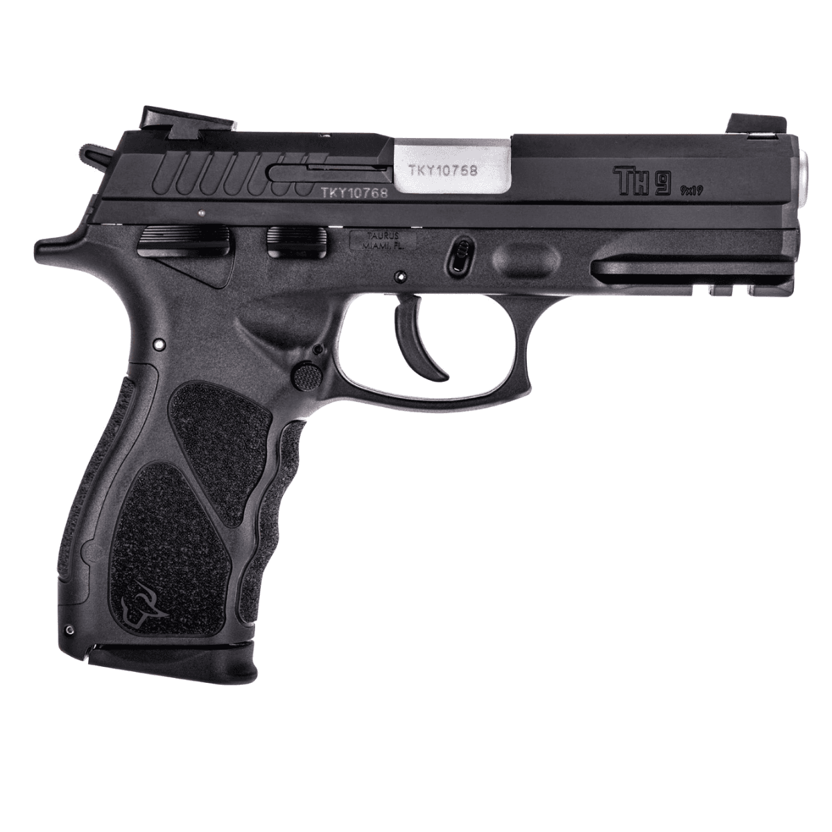 Taurus TH Full Size 9mm Luger, 17+1, 4.27" Matte Stainless Steel Barrel, Matte Black Serrated Slide, Black Polymer Frame – 1-TH9041 Taurus TH Full Size 9mm Luger, 17+1, 4.27" Matte Stainless Steel Barrel, Matte Black Serrated Slide, Black Polymer Frame – 1-TH9041