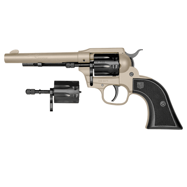 Diamondback Sidekick Convertible .22 LR/.22 Mag, 9 Shot, 5.50" Desert Sage Cerakote Steel Barrel, Black Cerakote Cylinder, Zinc Alloy Frame – DB053CA261 Diamondback Sidekick Convertible .22 LR/.22 Mag, 9 Shot, 5.50" Desert Sage Cerakote Steel Barrel, Black Cerakote Cylinder, Zinc Alloy Frame – DB053CA261