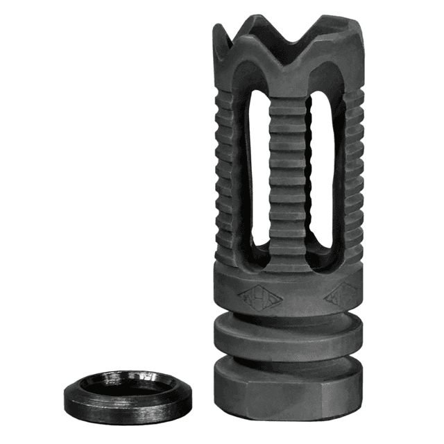 Yankee Hill Phantom Flash Hider, 5.56x45mm NATO, Black Steel, 1/2"-28 TPI Threads, AR-Platform – 285C2 Yankee Hill Phantom Flash Hider, 5.56x45mm NATO, Black Steel, 1/2"-28 TPI Threads, AR-Platform – 285C2