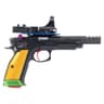 CZ Custom 75 TS Czechmate Parrot 9mm TB 91175 CZ Custom 75 TS Czechmate Parrot 9mm TB 91175