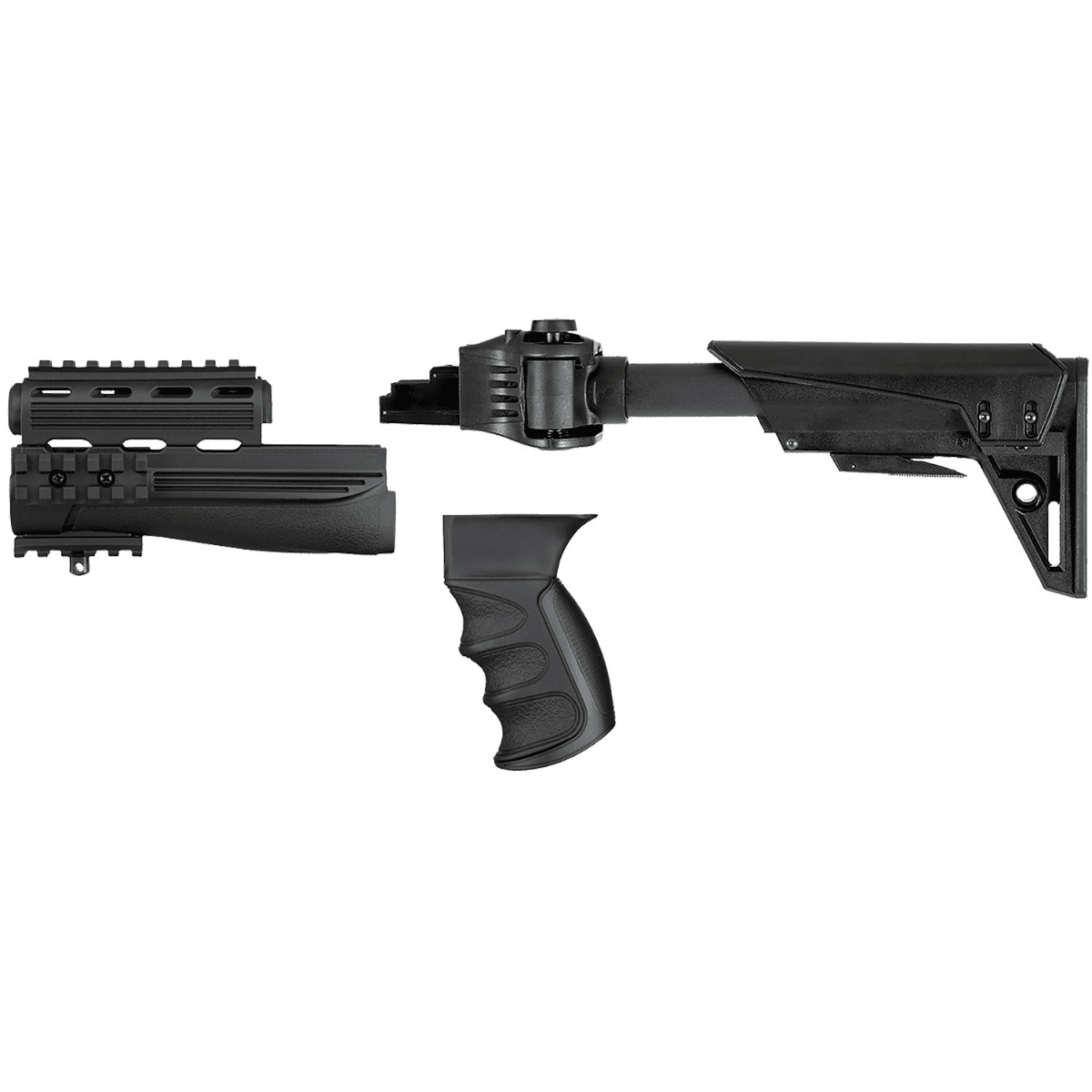 ATI Outdoors Strike Force Gen2 Furniture Set, Black Fits AK-47 - C2101250 ATI Outdoors Strike Force Gen2 Furniture Set, Black Fits AK-47 - C2101250