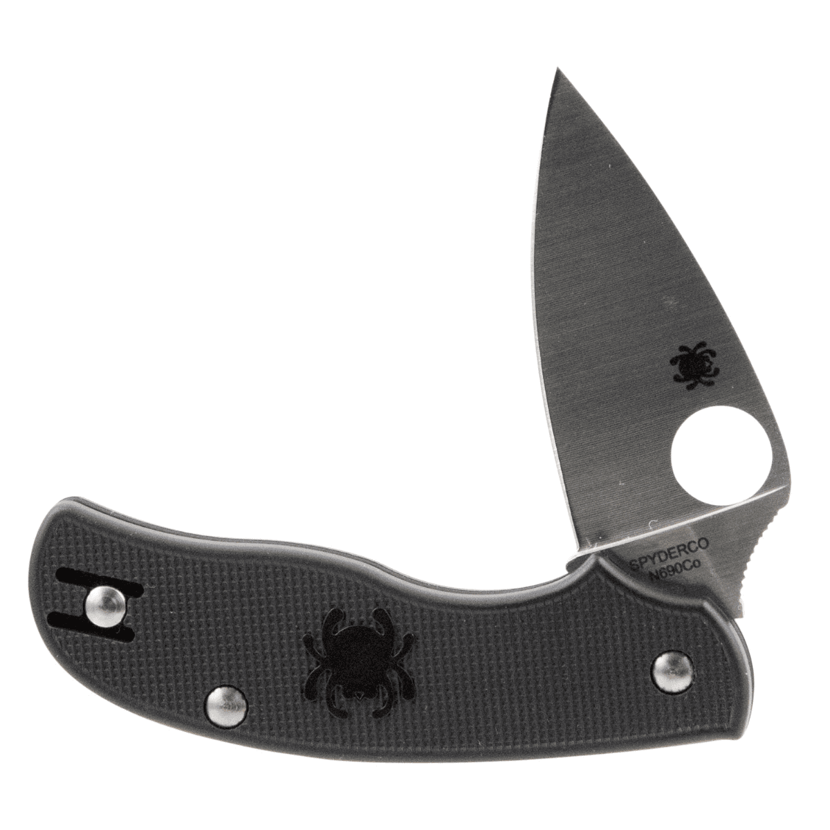 Spyderco Urban Lightweight 2.61" Folding Drop Point Plain N690Co SS Blade with Black FRN Handle and Pocket Clip - C127PBK Spyderco Urban Lightweight 2.61" Folding Drop Point Plain N690Co SS Blade with Black FRN Handle and Pocket Clip - C127PBK