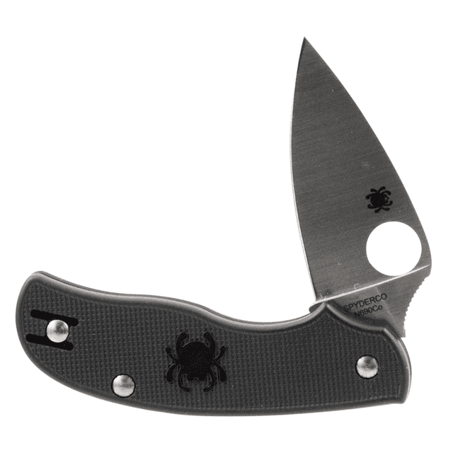 Spyderco Urban Lightweight 2.61" Folding Drop Point Plain N690Co SS Blade with Black FRN Handle and Pocket Clip - C127PBK Spyderco Urban Lightweight 2.61" Folding Drop Point Plain N690Co SS Blade with Black FRN Handle and Pocket Clip - C127PBK